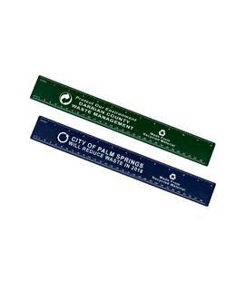 Recycled Plastic Rulers - 12"