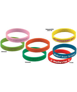 Silicone Wristbands - Debossed/Embossed